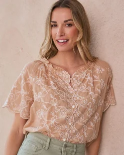 Blouse avec broderie Martha