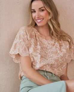 Blouse avec broderie Martha