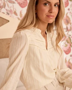 Blouse rayée en lurex Sabriel