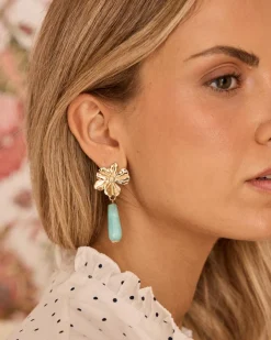 Boucle d’oreille fleur Piena
