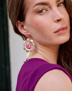 Boucles d’oreilles en pierre d’or