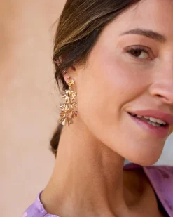 Boucles d’oreilles fleur Bleuet