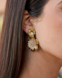 Boucles d’oreilles fleur Saphira