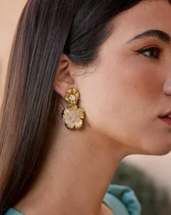 Boucles d’oreilles fleur Saphira