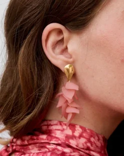 Boucles d’oreilles pétales de bougie