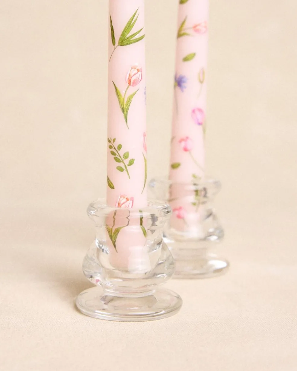 Bougeoir en verre Mimi