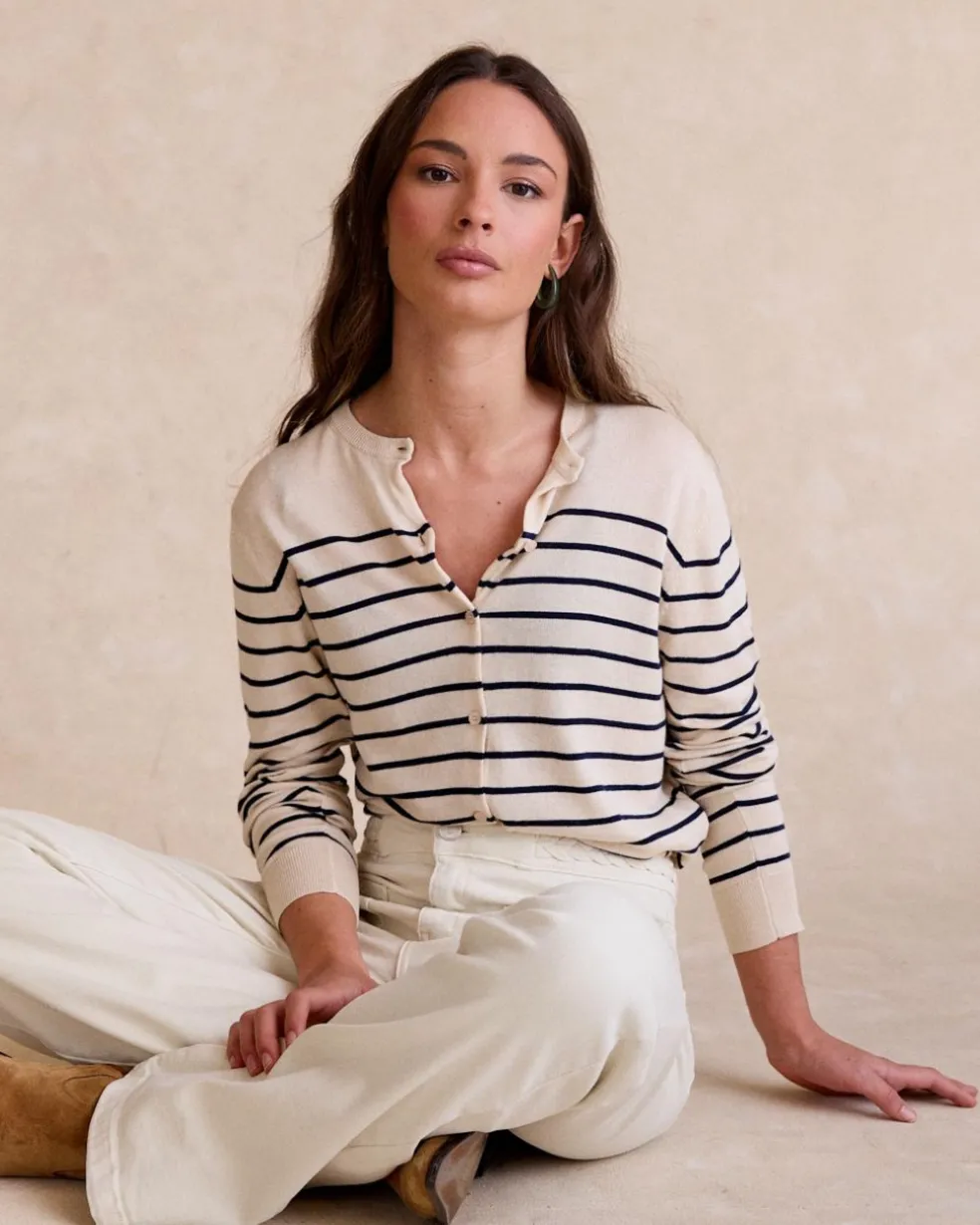 Cardigan rayé Dirunia