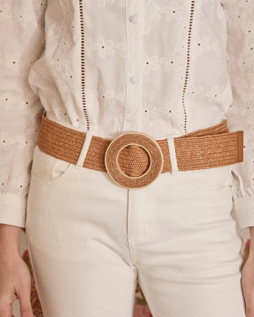 Ceinture en raphia Delfina