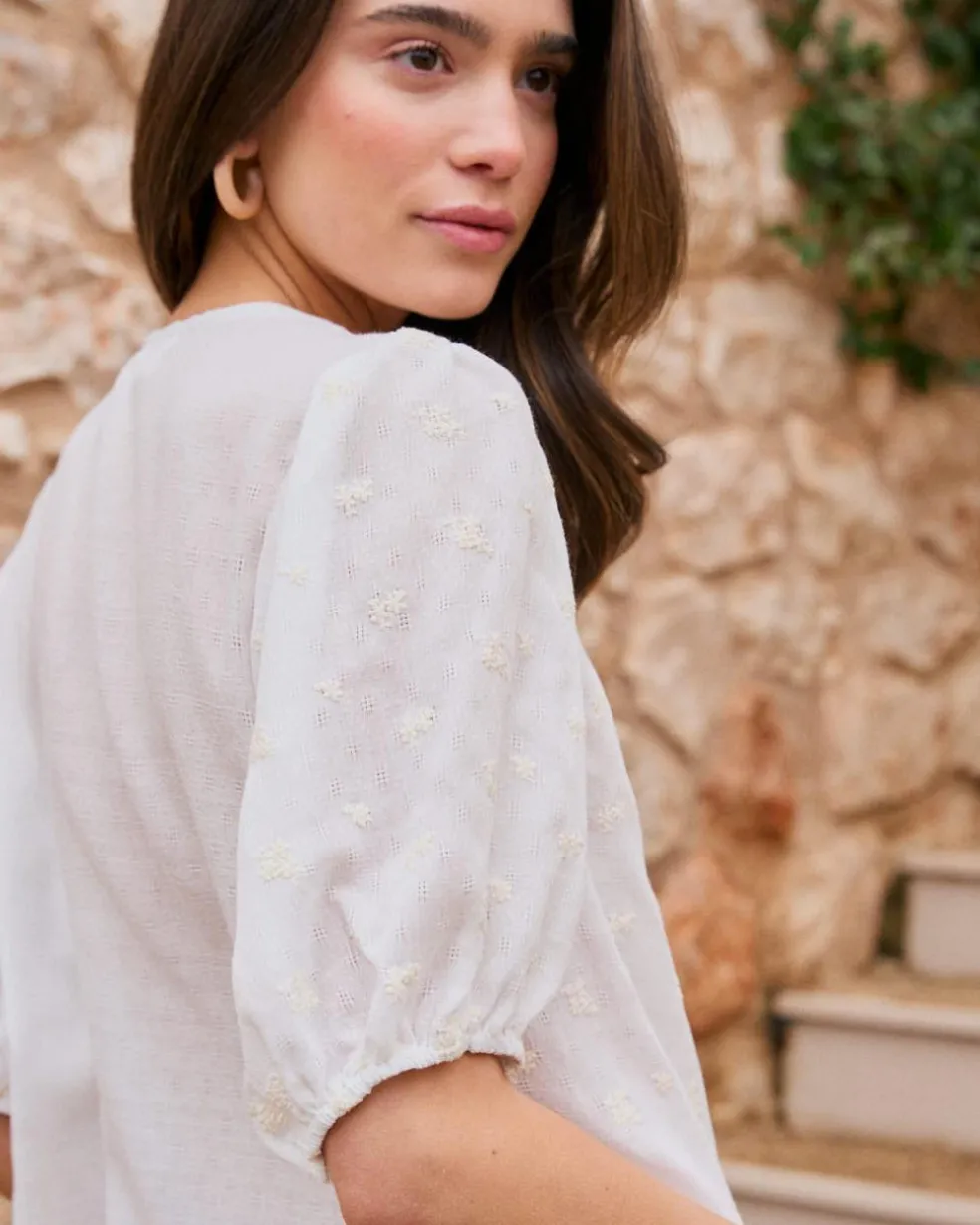 Chemise avec broderie Lua
