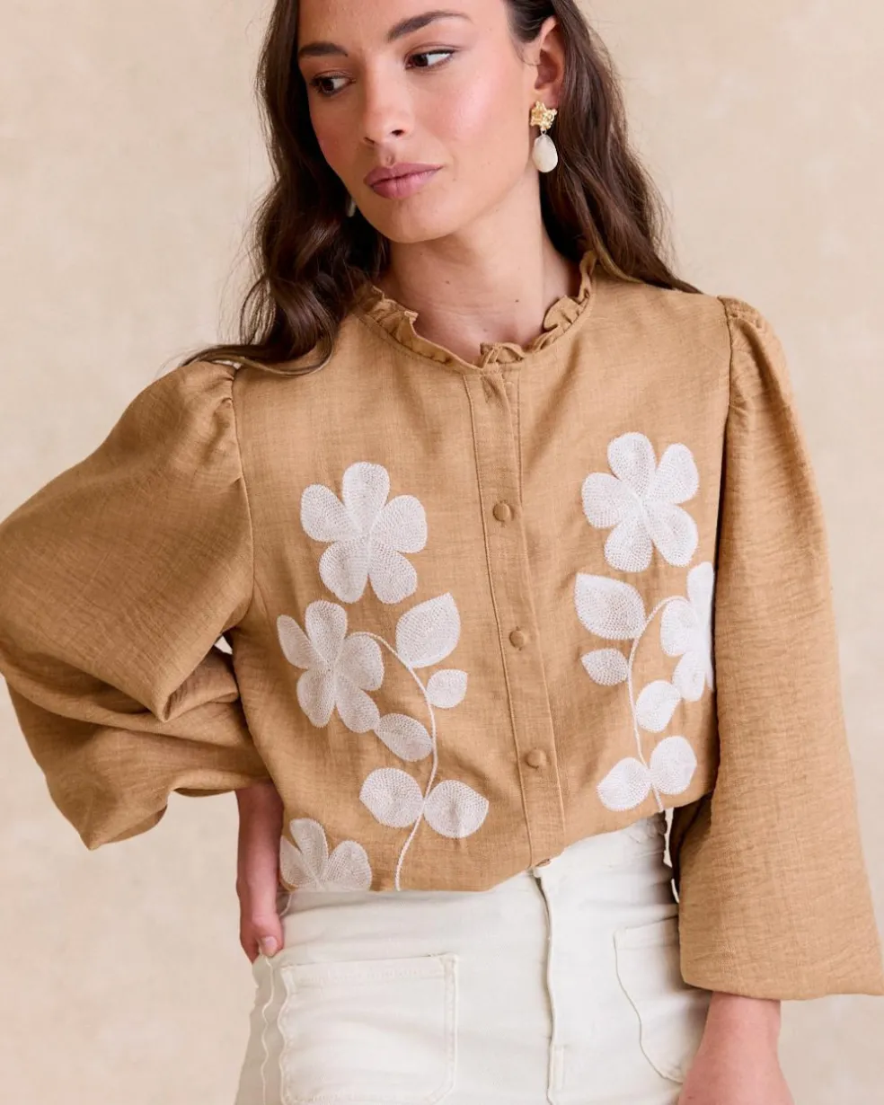 Chemise brodée Ciela