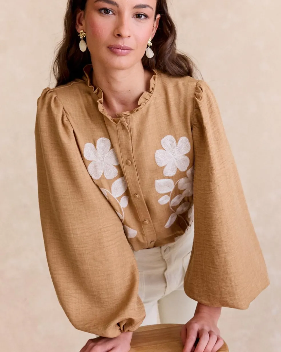 Chemise brodée Ciela