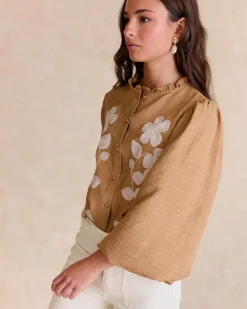 Chemise brodée Ciela