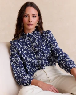 Chemise brodée Guada