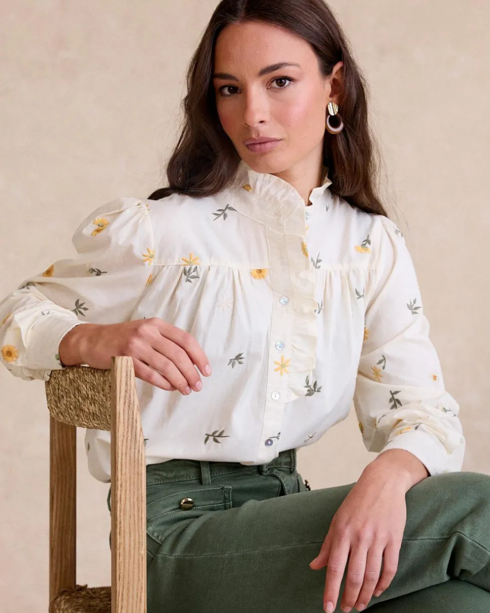 Chemise brodée Sabrina