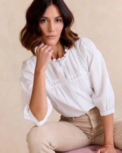 Chemise à manches tulipe