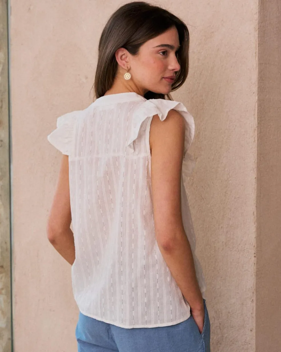Chemise à volants Ish