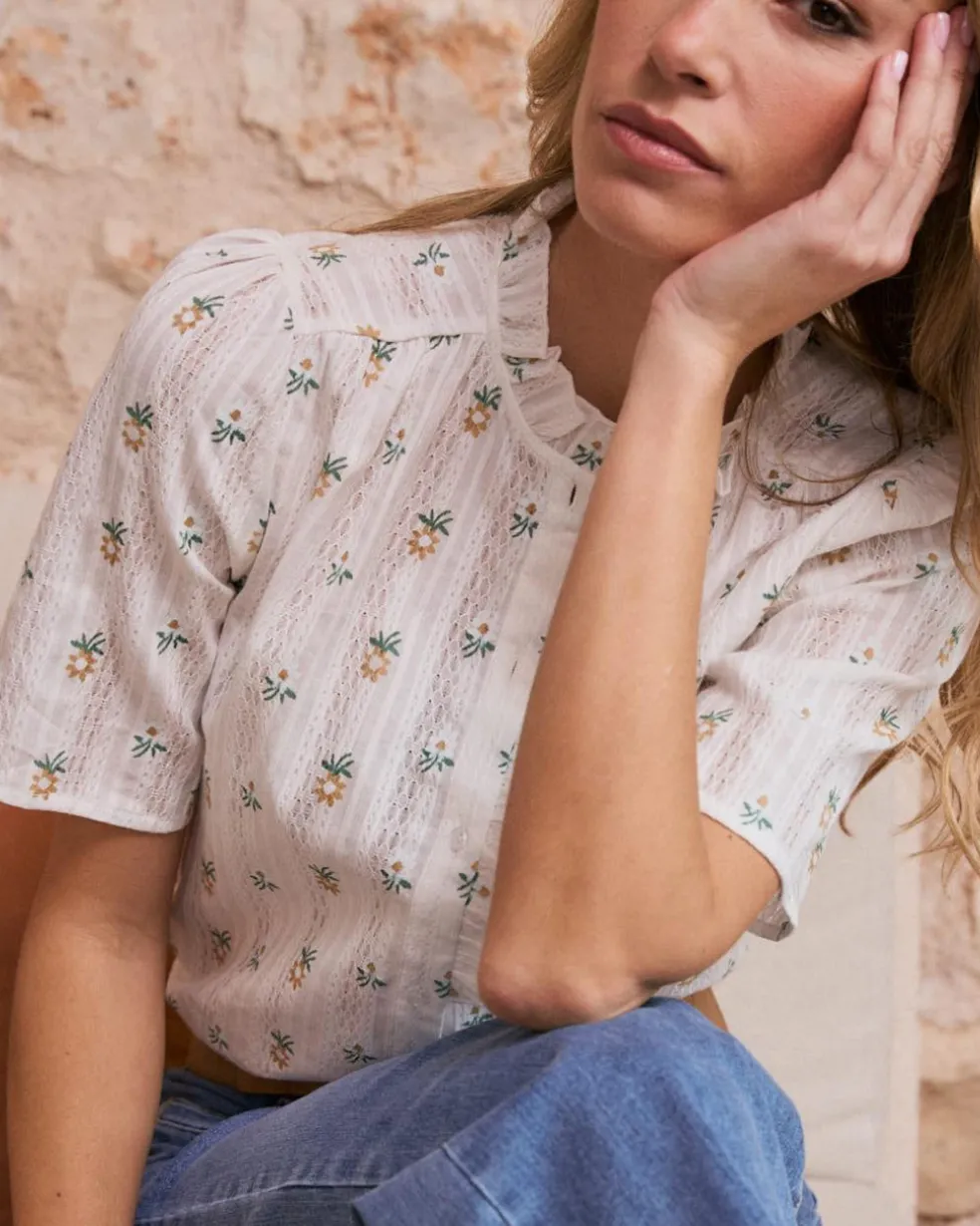 Daria Chemise à fleurs à manches