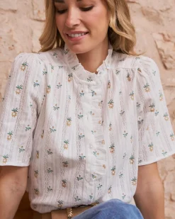 Daria Chemise à fleurs à manches