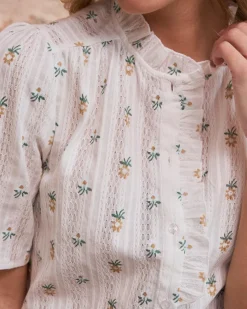 Daria Chemise à fleurs à manches