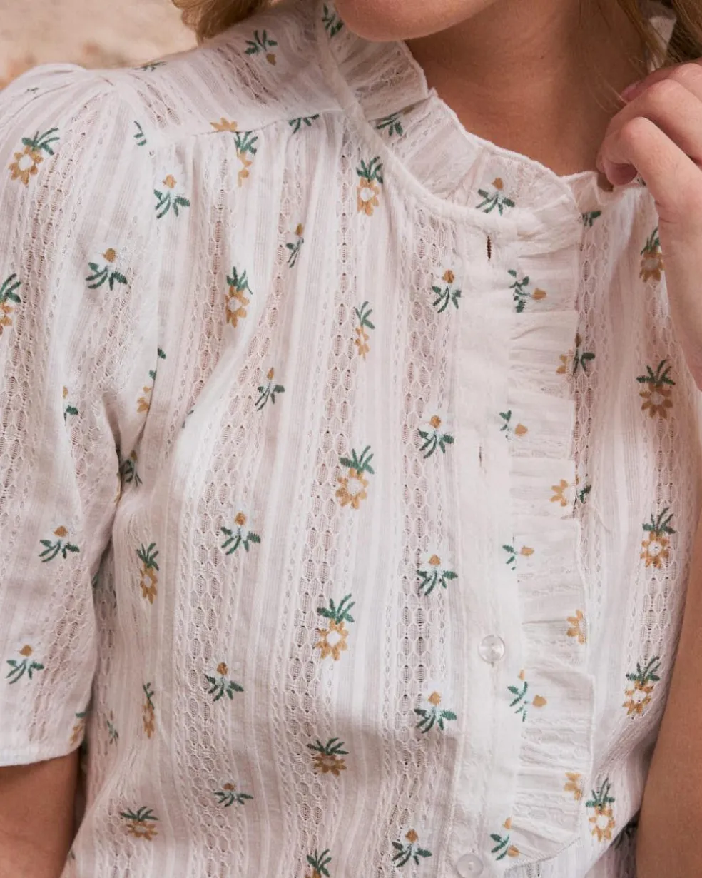 Daria Chemise à fleurs à manches