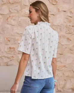 Daria Chemise à fleurs à manches