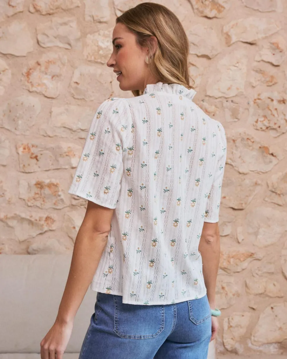 Daria Chemise à fleurs à manches