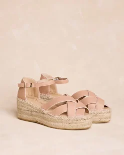Espadrille en croûte de cuir Cornelia