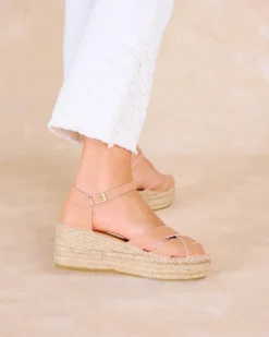 Espadrille en croûte de cuir Cornelia