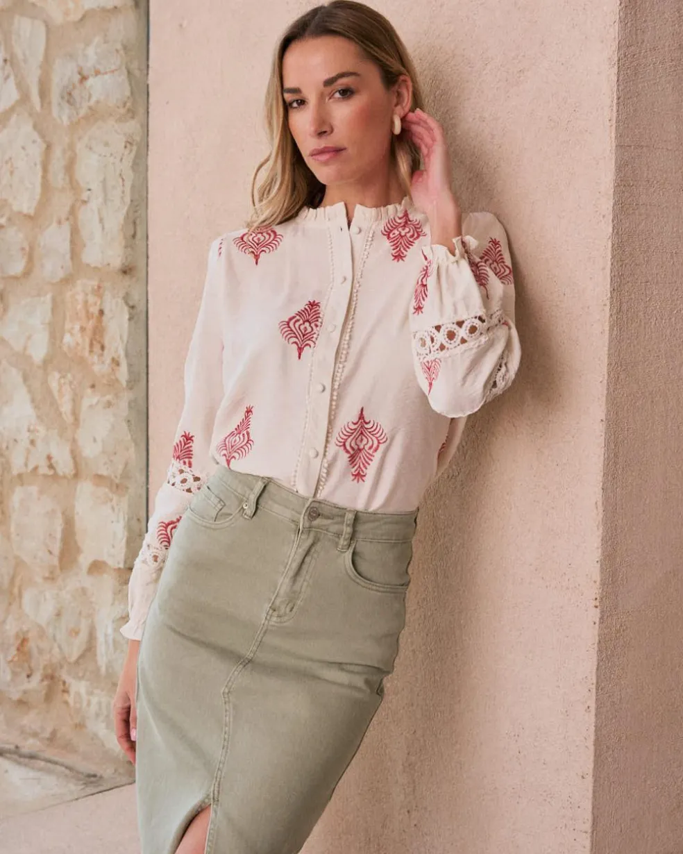 Herena Chemise brodée