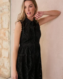 Robe courte brodée Uri