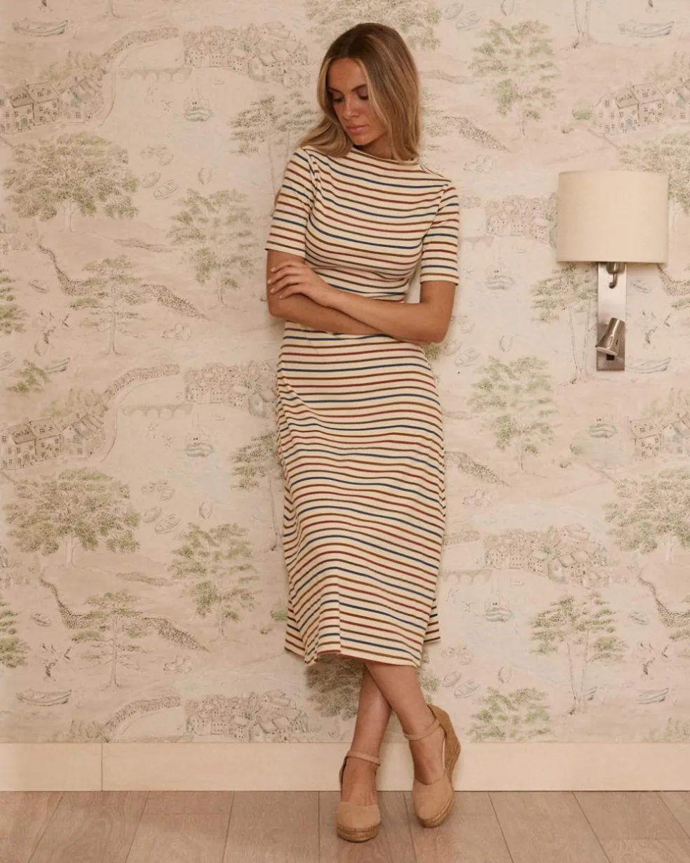 Robe en maille rayée Mirena