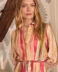 Robe midi rayée Naelia