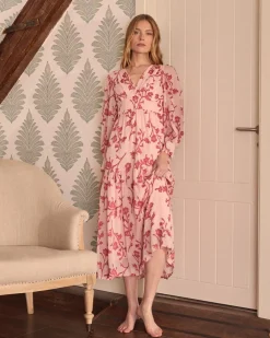 Sivia Robe longue brodée