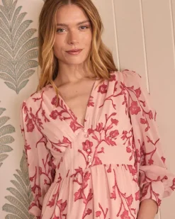 Sivia Robe longue brodée