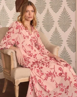 Sivia Robe longue brodée