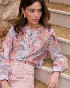 Tamaris imprimer Patchwork Blouse