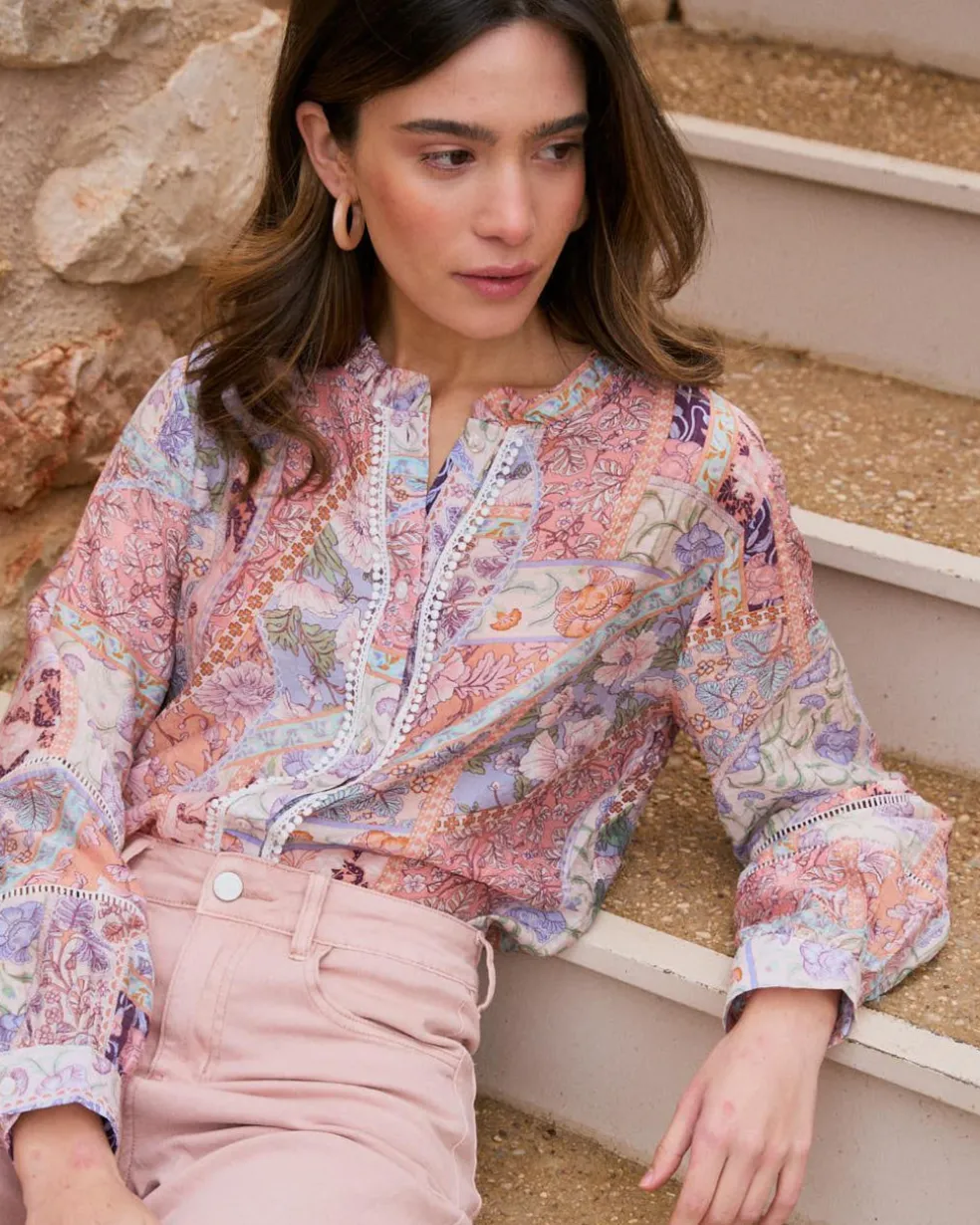 Tamaris imprimer Patchwork Blouse