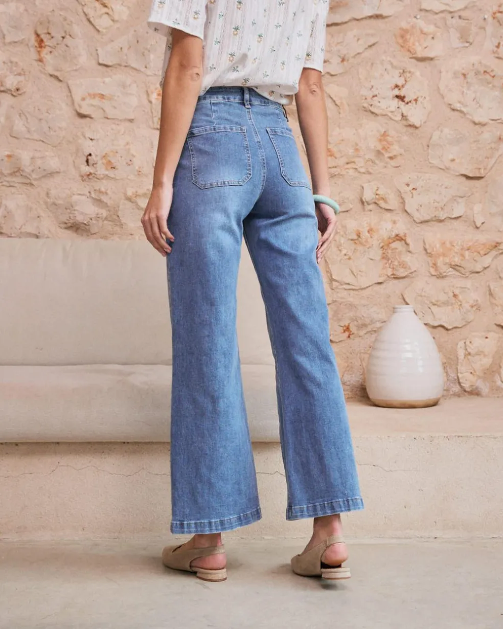 Thea Button Jeans