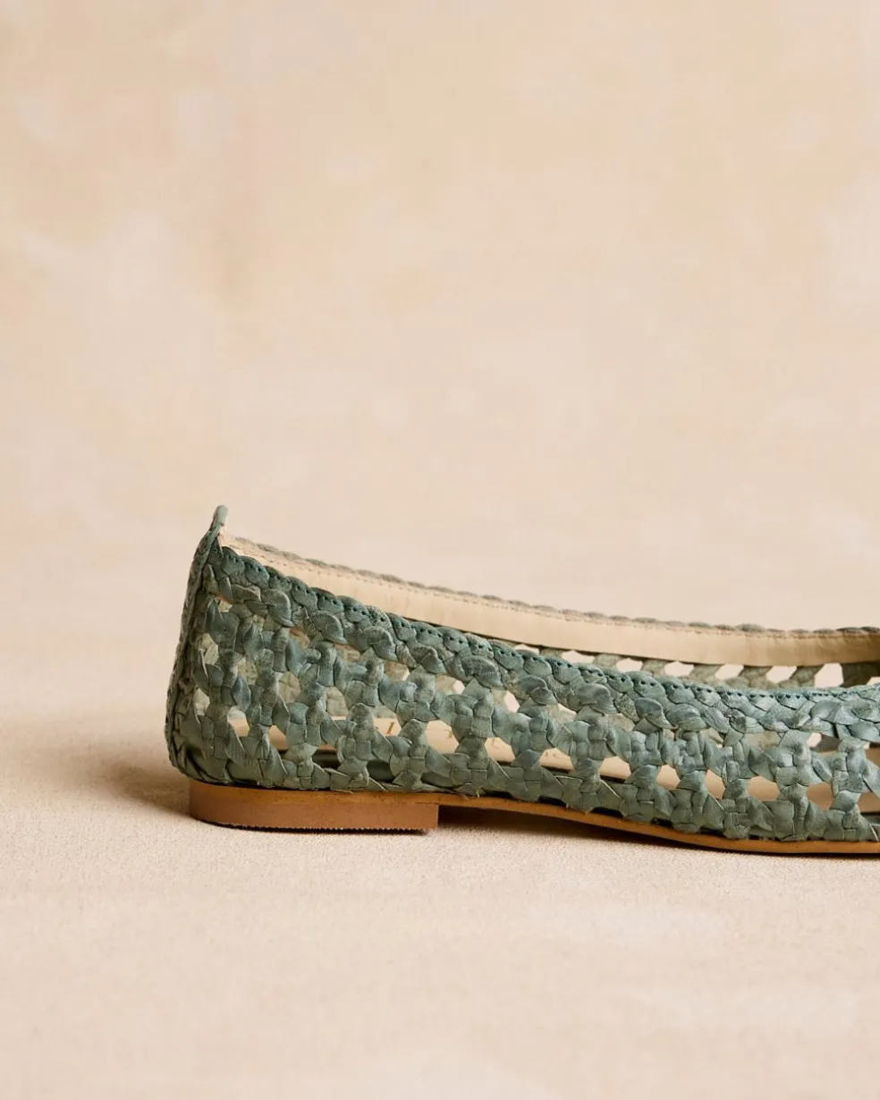 Tressé Aqua Ballerines