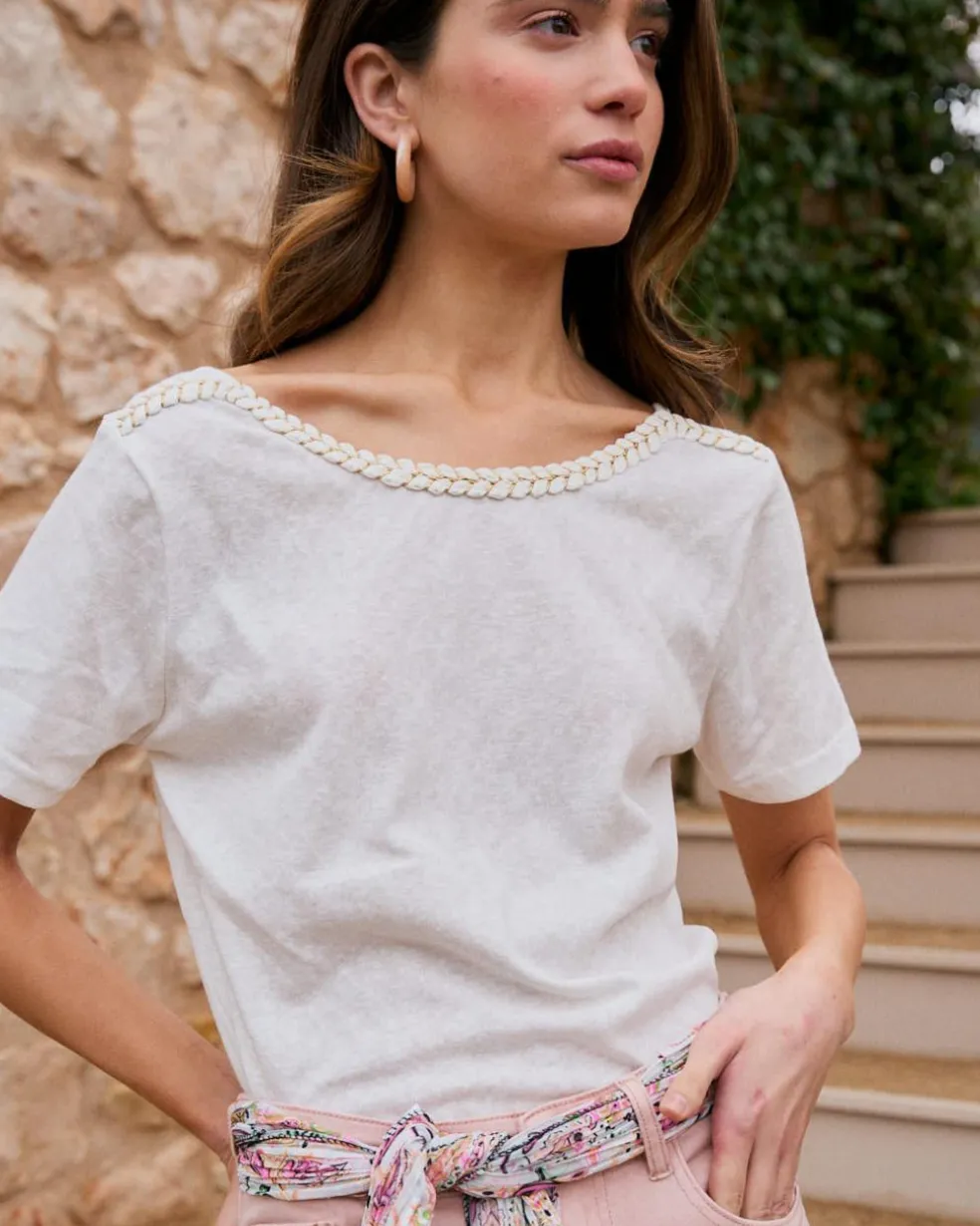 T-shirt tressé Aubrienne