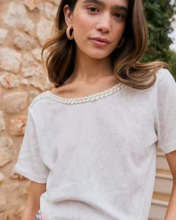 T-shirt tressé Aubrienne