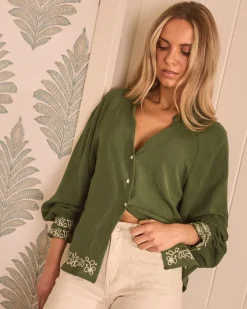 Vivi Green Blouse