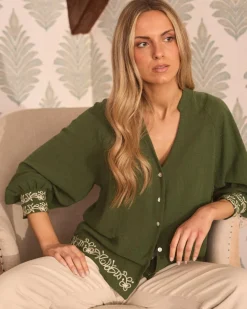Vivi Green Blouse